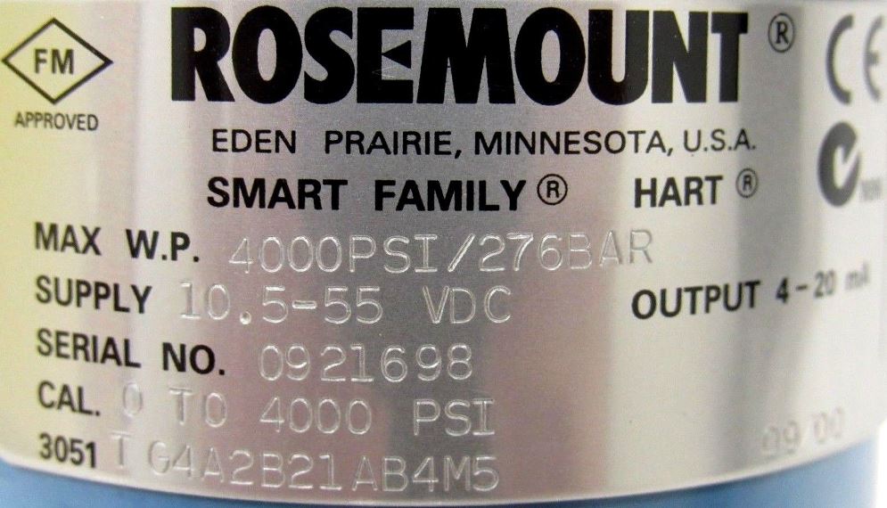 Rosemount 3051T-G4A2B21AB4M5