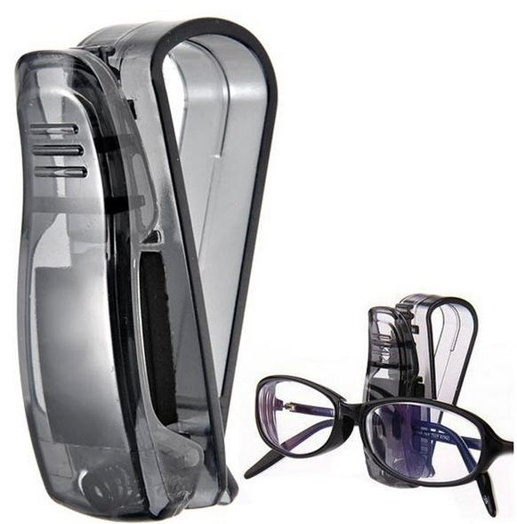 Автомобильный держатель очков на козырек