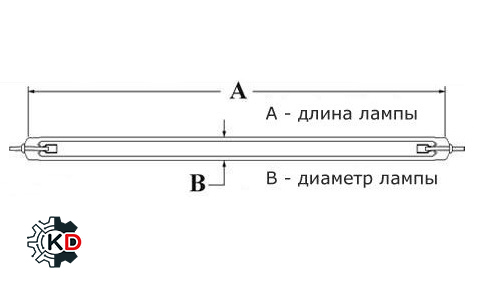 CCFL лампа подсветки 274mm d2mm