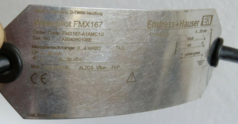 Гидростатический уровнемер Endress-Hauser Waterpilot FMX167-A1AMC1I3