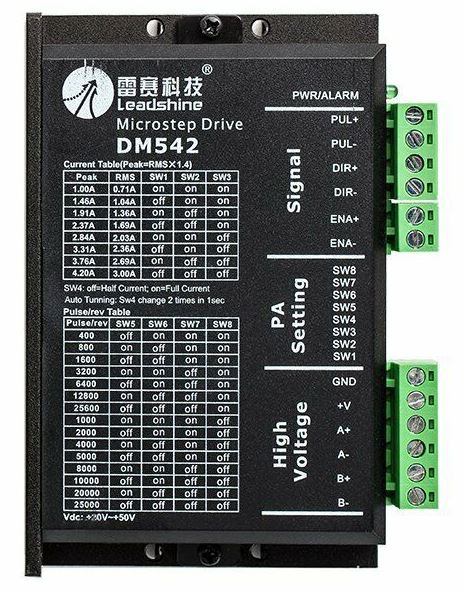 Драйвер шагового двигателя DM542 Leadshine 18-50DCV