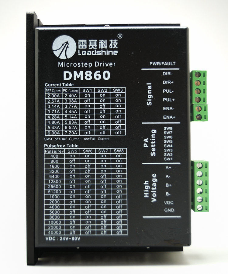 Драйвер шагового двигателя DM860 Leadshine 7.2A DC20-80V