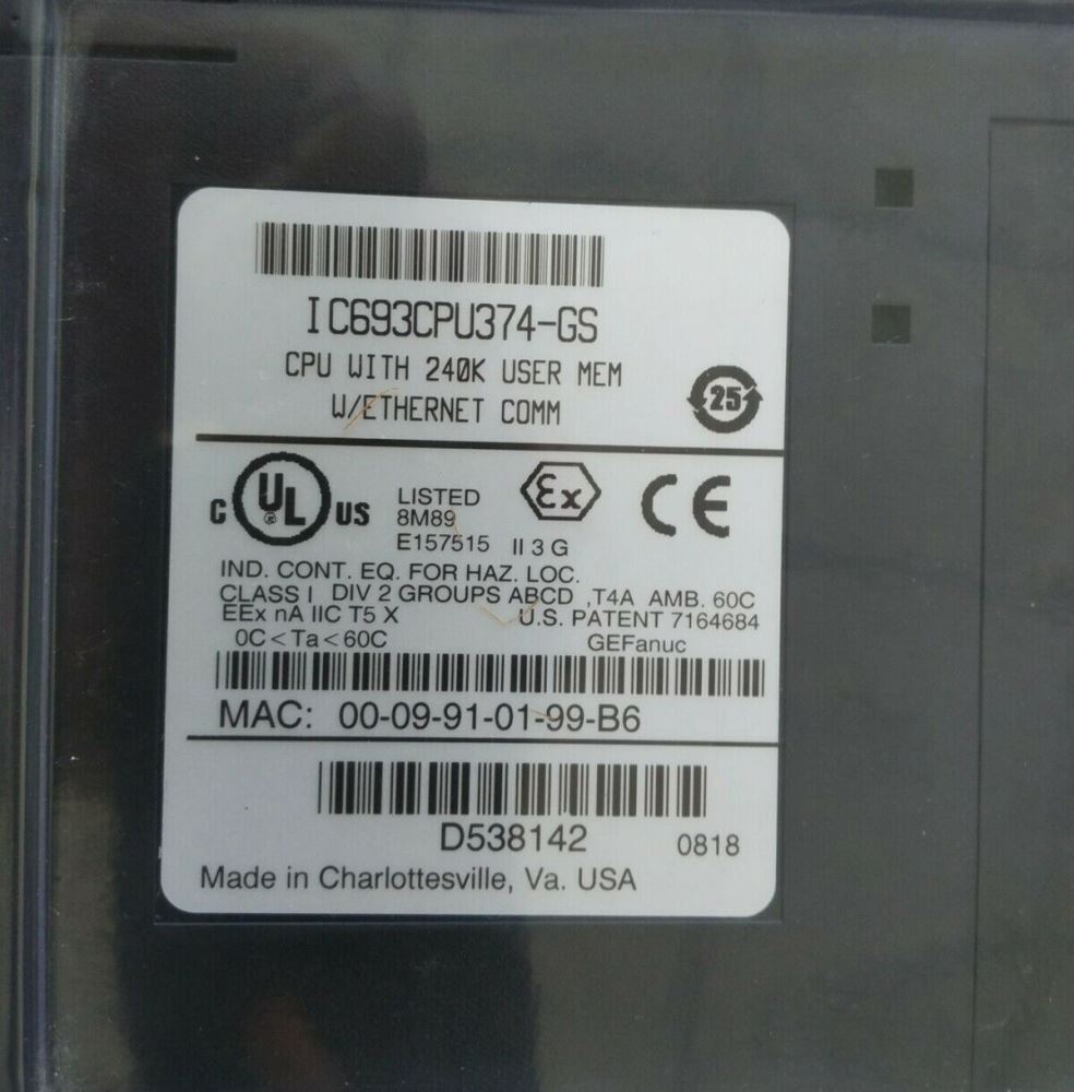 Модуль процессора GE Fanuc IC693CPU374-GS