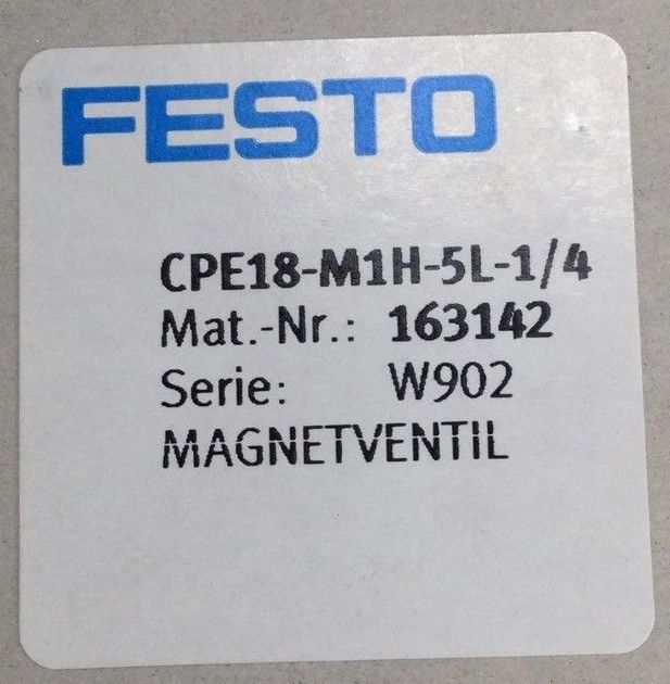 Электромагнитный клапан Festo CPE18-M1H-5L-1/4