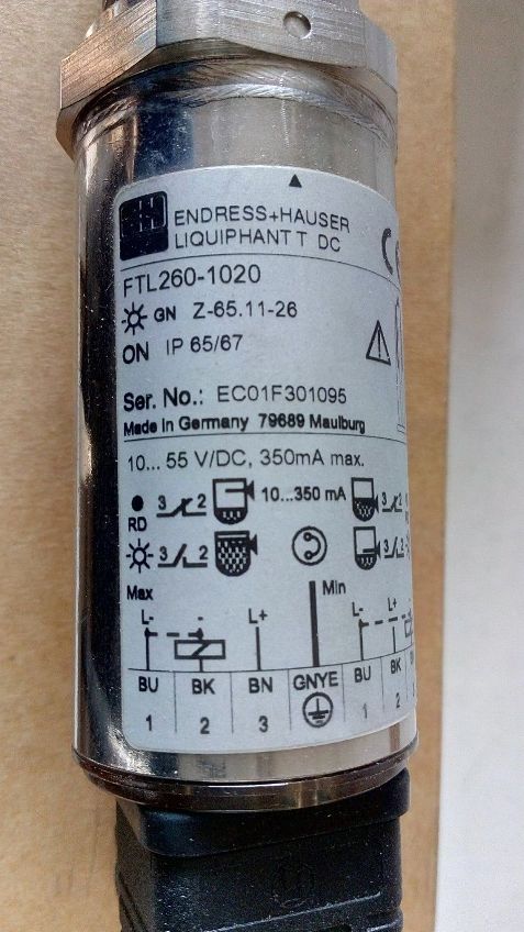 Вибрационный предельный выключатель для жидкости FTL260-1020 Endress + Hauser