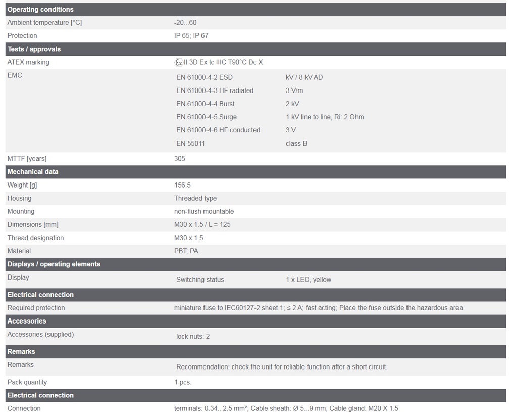 Датчик iFM KI001A