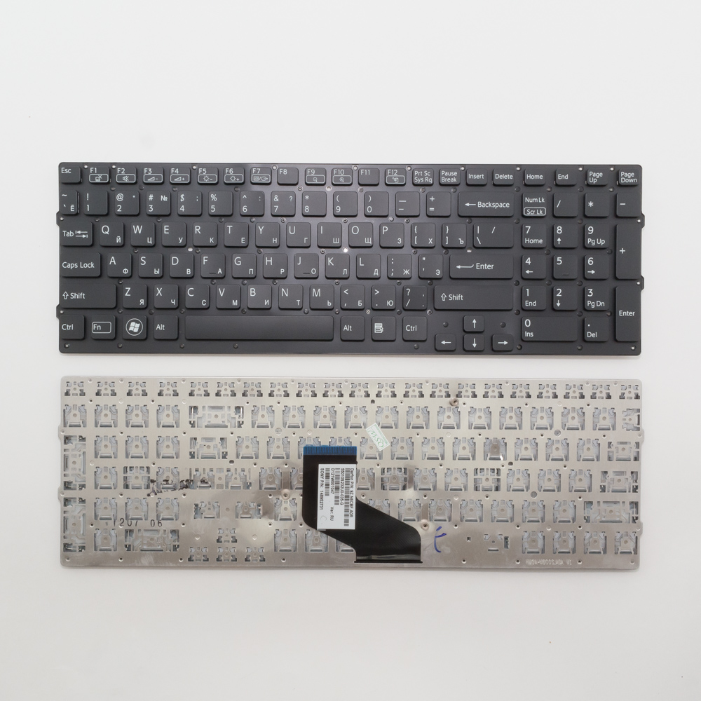 Клавиатура для ноутбука Sony Vaio VPC-F217, VPC-F219 черная без рамки