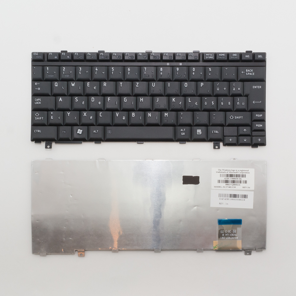 Клавиатура для ноутбука Toshiba U300, U305, M8 черная (английская)