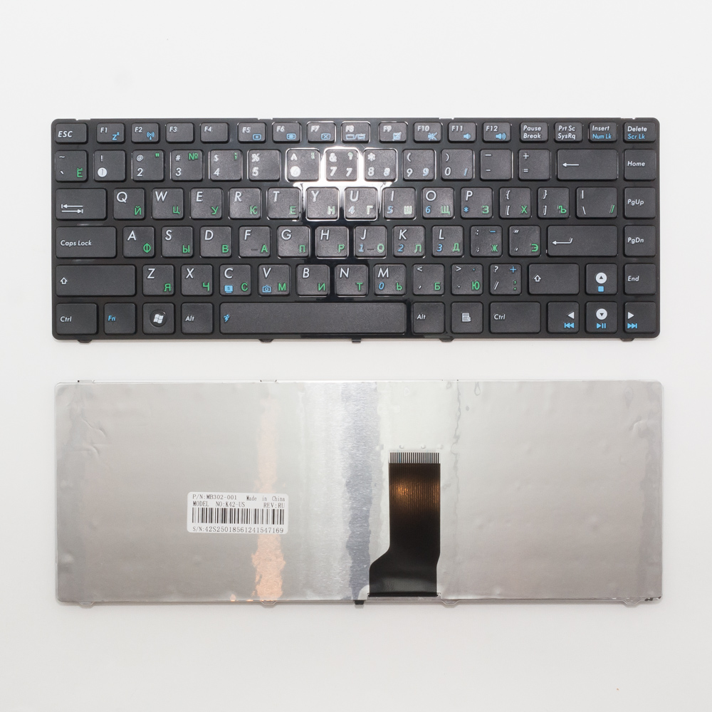Клавиатура для ноутбука Asus A42, K42, UL30 черная с рамкой