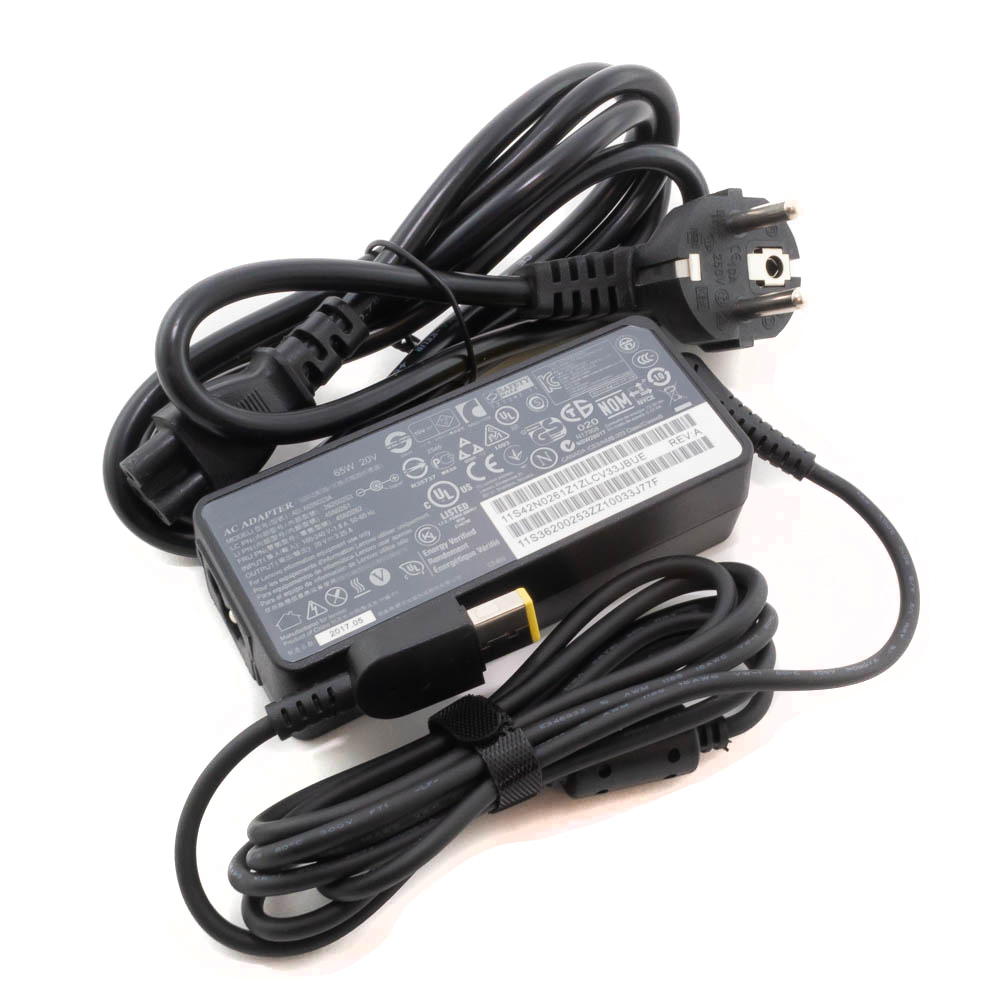 Зарядка для ноутбука Lenovo 20V 3.25A (65W) прямоугольный разъем