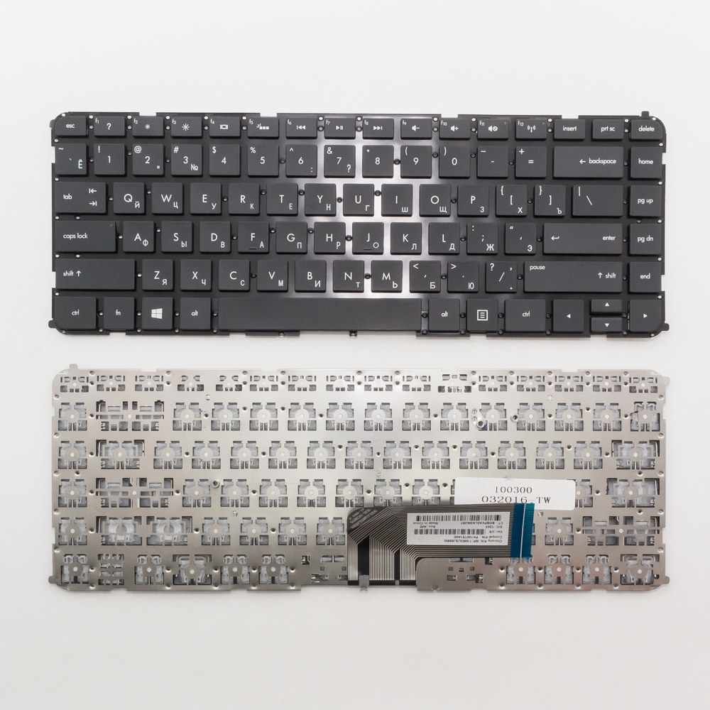 Клавиатура для ноутбука HP Envy 4-1000, 4-1100, 6-1000 черная без рамки