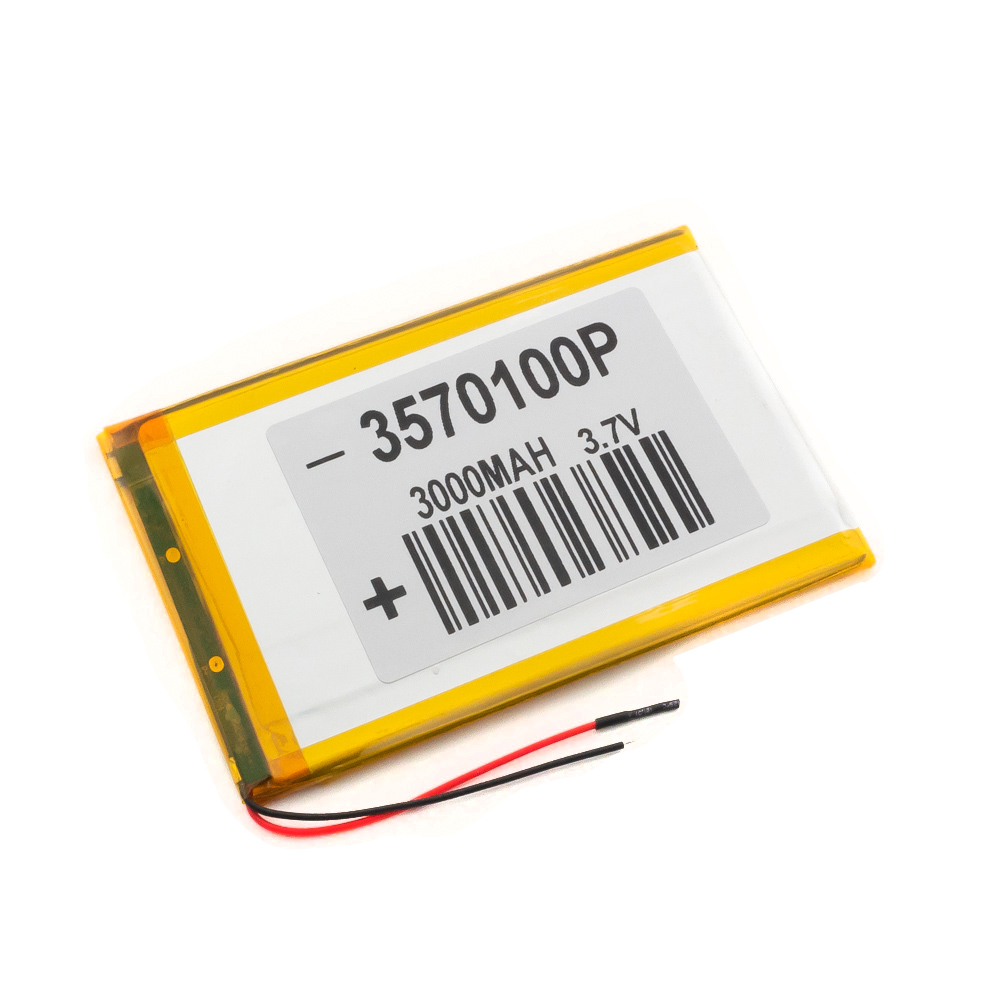Аккумулятор 3.7v 3000mAh 110x70x3.5 мм (2 pin)