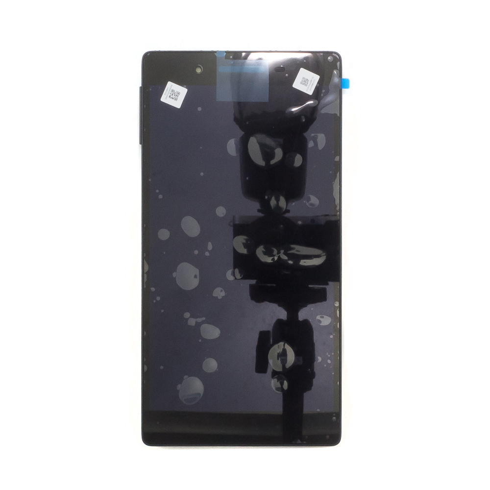 Дисплей в сборе с тачскрином для Lenovo TB-7504 7" черный с рамкой