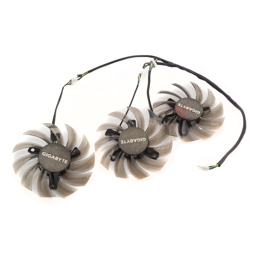 Вентилятор для видеокарты Gigabyte N6700C, 7700C (тройной) 4 pin