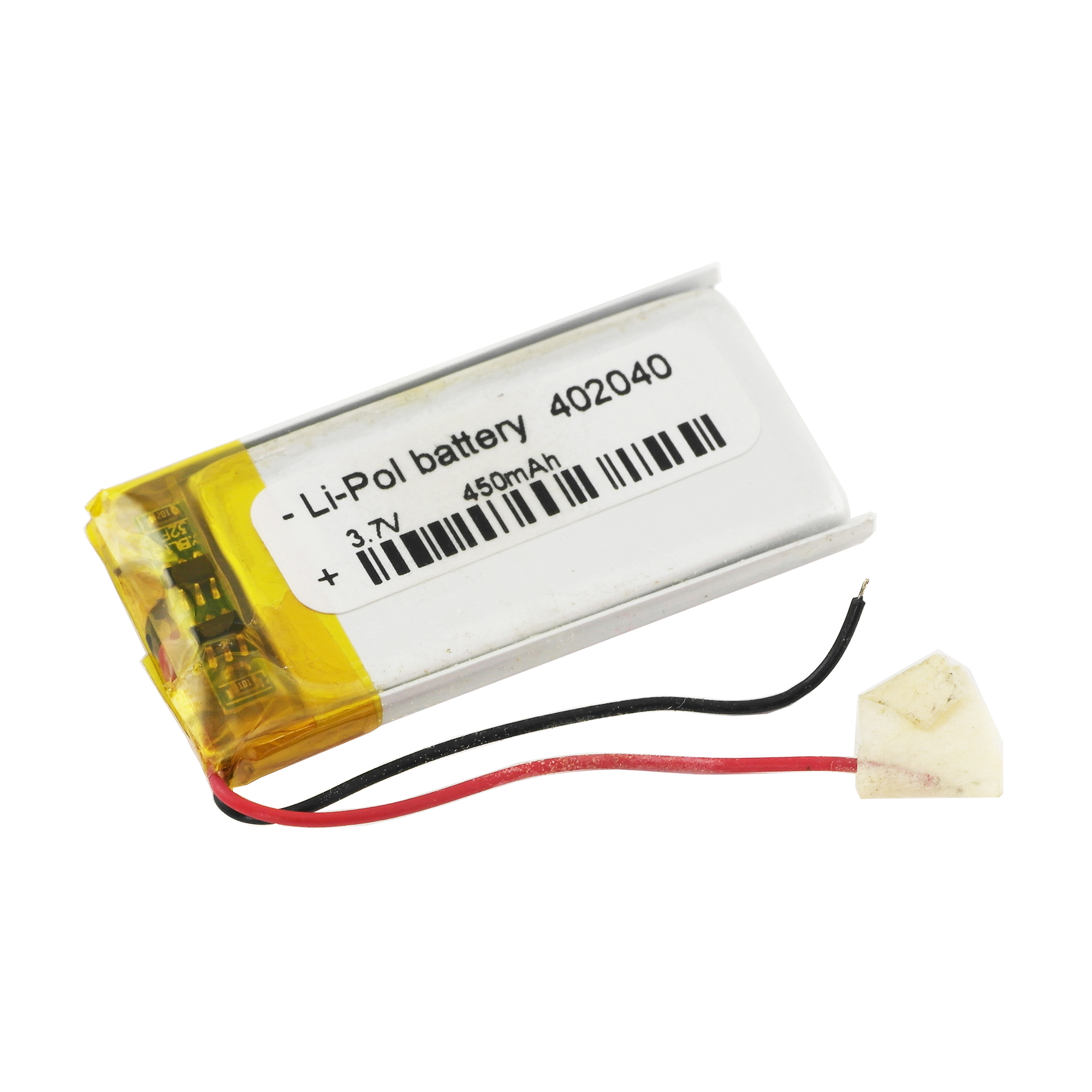 Аккумулятор 3.7v 450mAh 40x20x4 мм (2 pin)