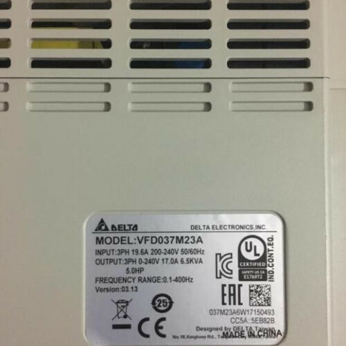ПЛК Delta VFD037M23A