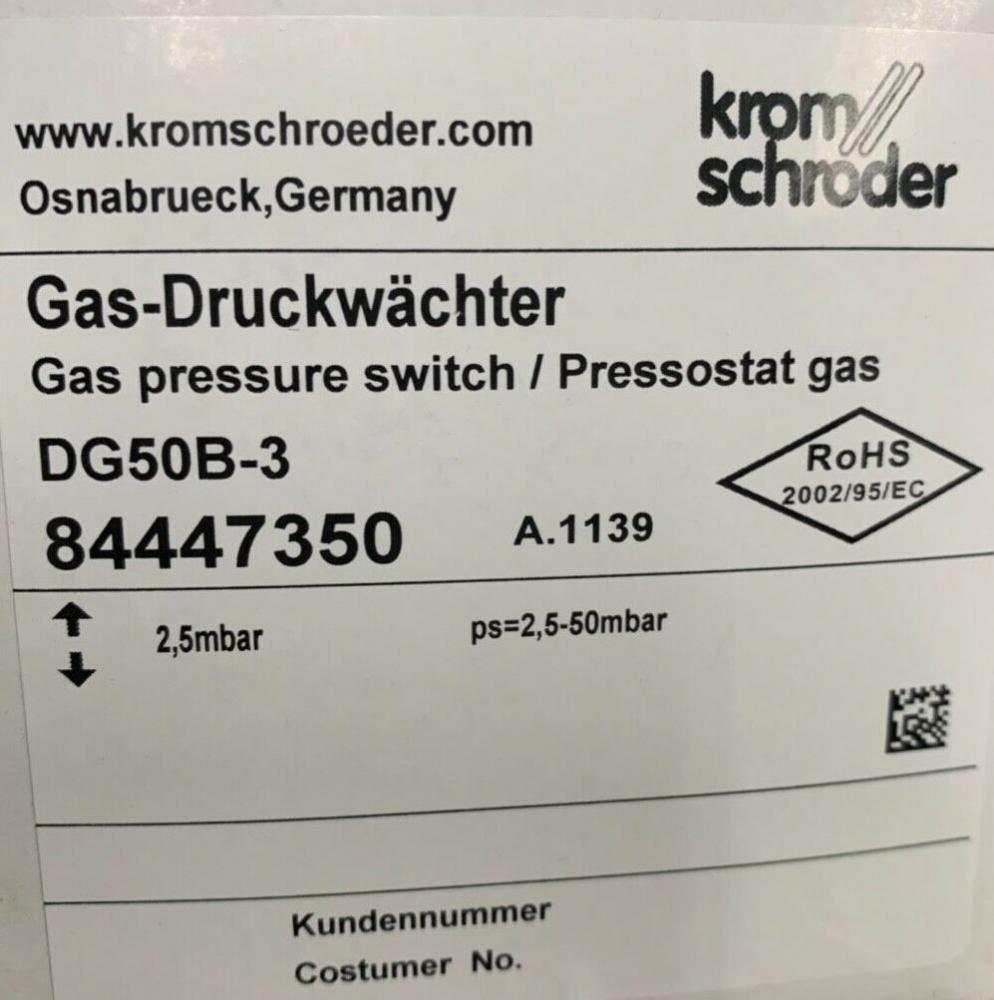 Датчик-реле давления Kromschroder DG50B-3