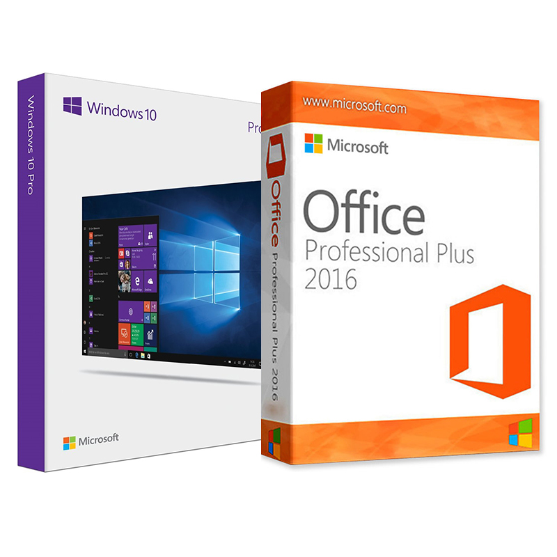 Электронные лицензии Windows 10 Pro + Office 2016 Professional Plus 32 / 64 Bit