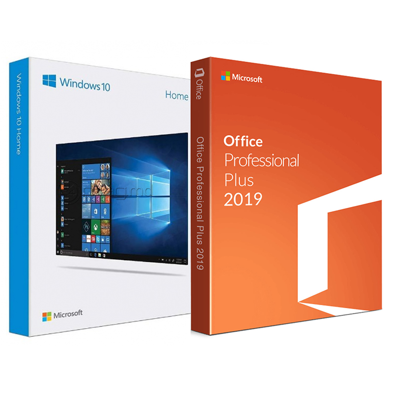 Электронные лицензии Windows 10 Home + Office 2019 Professional Plus 32 / 64 Bit